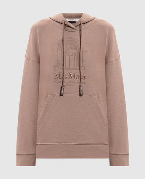 Max Mara Бежевые худи ANDREA с вышивкой логотипа SMMANDREA