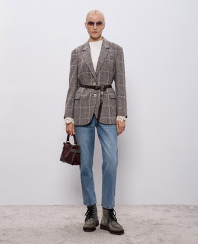 Brunello Cucinelli Синие джинсы с логотип патч MA095P5847