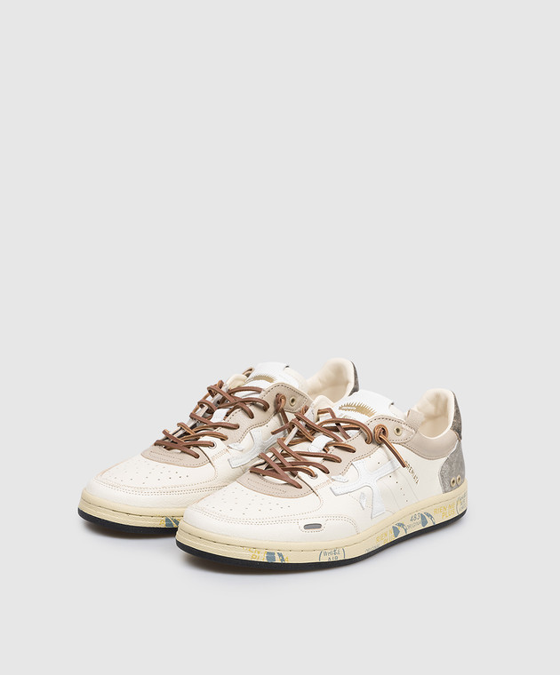 Premiata Бежеві шкіряні кросівки BSKT CLAY BSKTCLAY8163 зображення 2