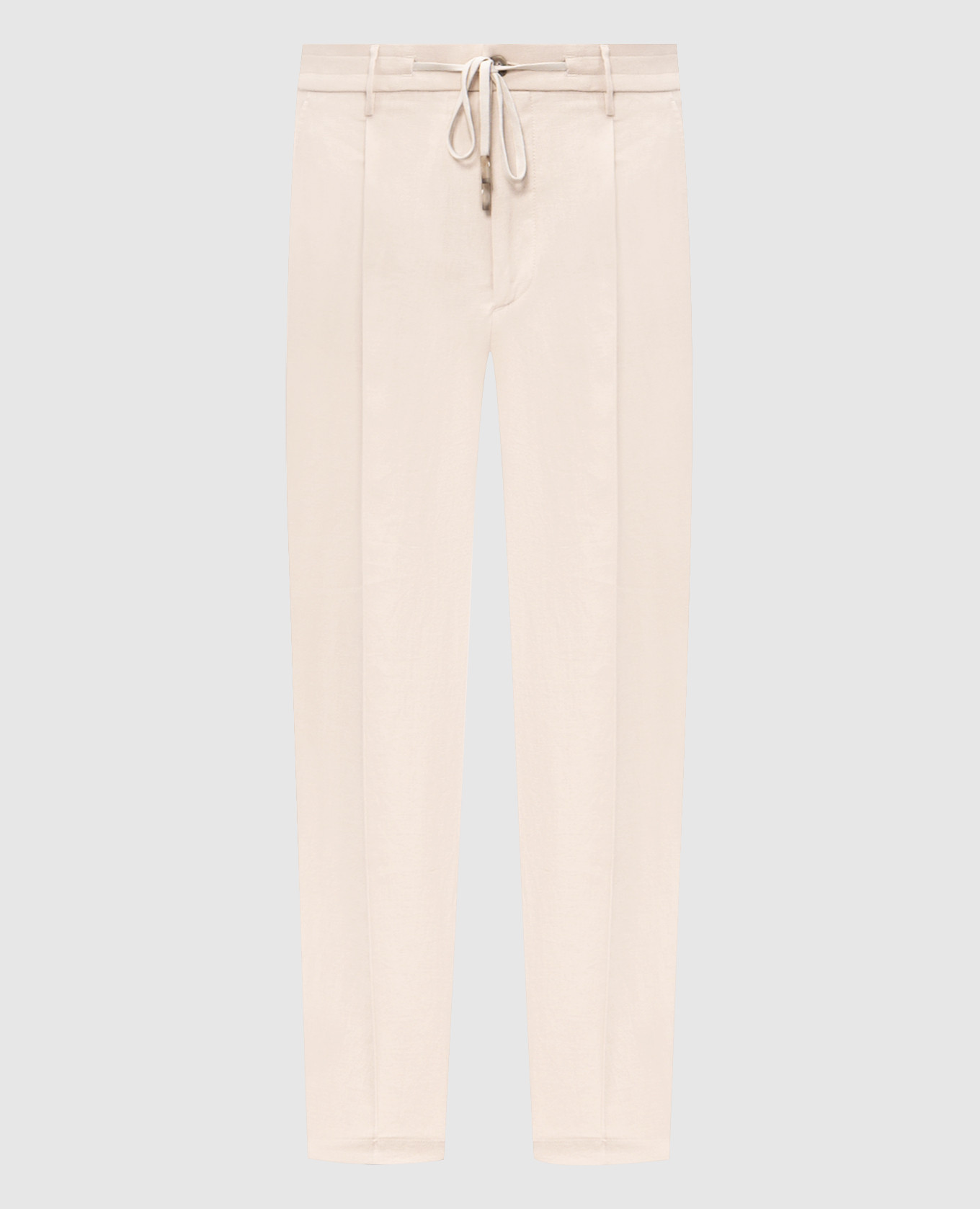 Бежевые брюки из хлопка