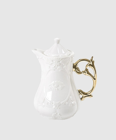 Белый фарфоровый чайник I-Wares Gold I