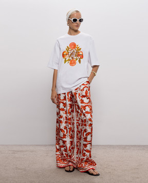 Dolce&Gabbana Белая футболка с принтом F8V78TGDDVN