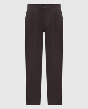 Brunello Cucinelli Коричневые брюки M252DE1450