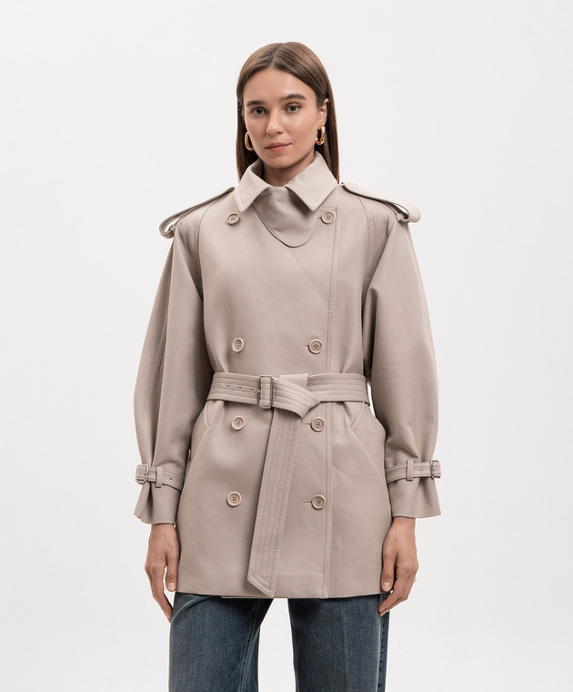 Max Mara Бежевий тренч MXSCACIO MXSCACIO зображення 3