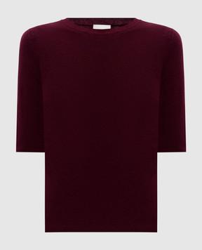 Allude Бордовый топ из кашемира 25517722