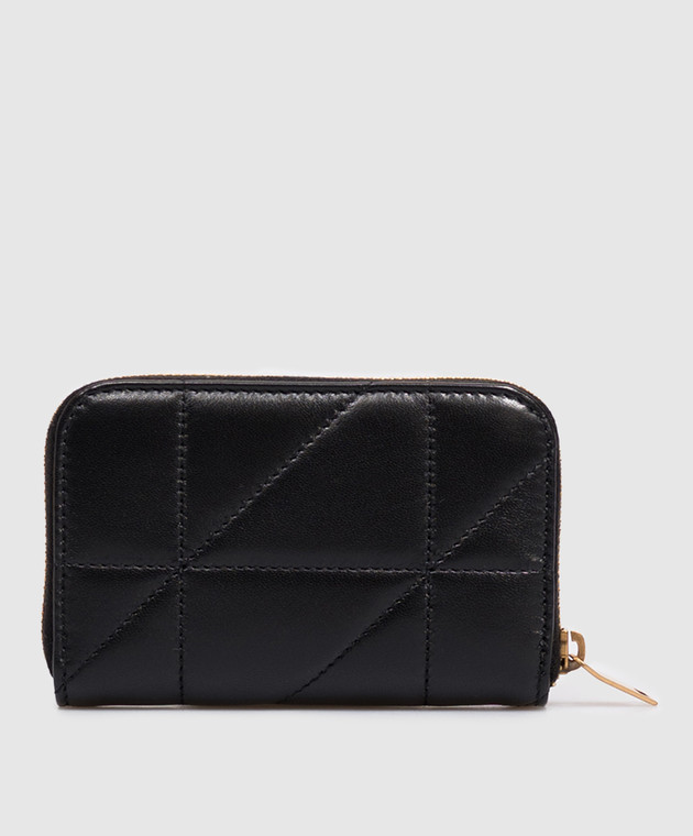 Saint Laurent Черный кожаный кошелек JAMIE 863317AAG7X изображение 2