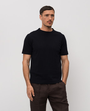 Woolrich Темно-синя футболка з нашивкою логотипа CFWOKN0355MRUF0787