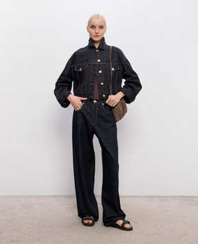 Brunello Cucinelli Бордова майка з кашеміром та шовком з люрексом M41848600