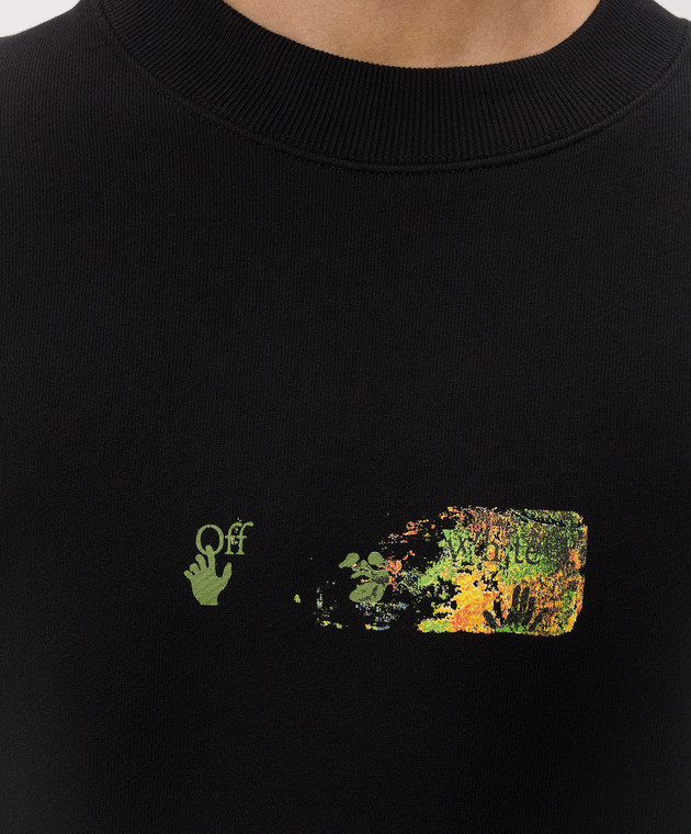 Off-White Черные худи с принтом Spices Arrow 44MBA054F26F002 изображение 5