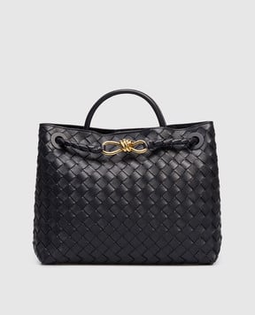 Bottega Veneta Синяя кожаная сумка Andiamo 766016VCPP1