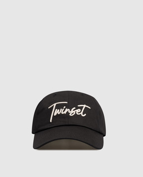 Twinset Черная кепка с логотипом 261TA4390