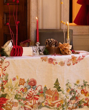 TESSITURA TOSCANA TELERIE Белое кухонное полотенце MARZAPEPE из льна NC250029020067