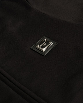 Dolce&Gabbana Детская черная спортивная куртка с логотипом L4JW2VG7P1V812+