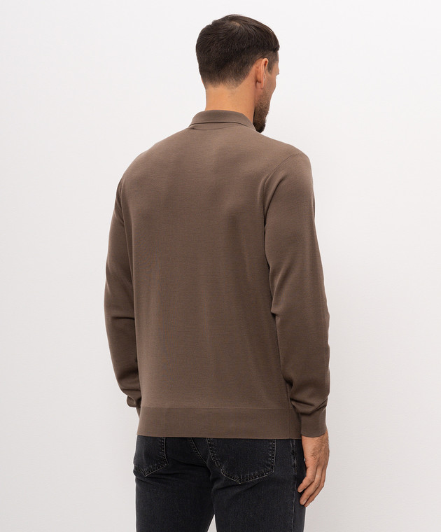 Stefano Ricci Коричневое поло из кашемира W505022P30W26301 изображение 4