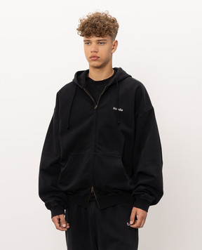 Vetements Черная спортивная куртка с вышивкой MH27ZU222Bm