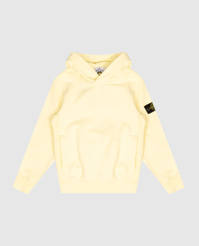 Stone Island Дитяче жовте худі з патчем логотипа L2S166100003S0A2014