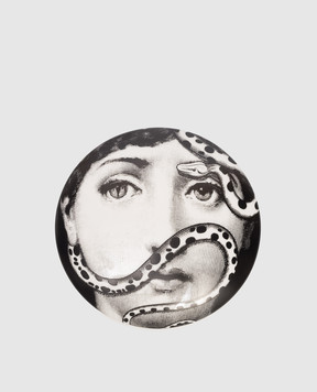 Fornasetti Чорна порцелянова підставка для дрібниць Tema e Variazioni P30X383