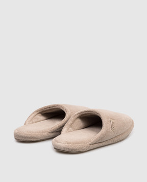 Hamam Бежеві махрові домашні капці Olympia OLYMPIAORGANICSLIPPERS