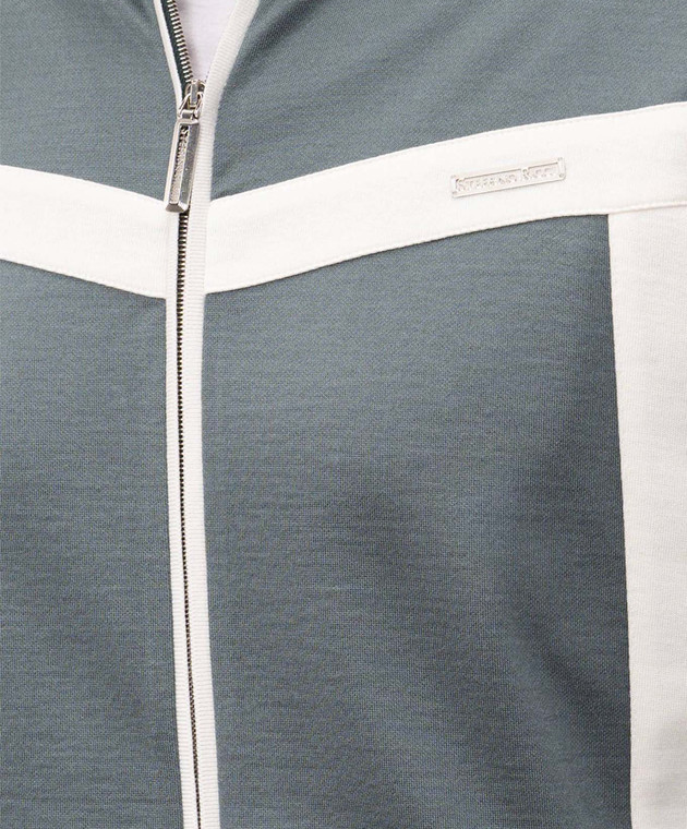 Stefano Ricci Зелена спортивна куртка із шовком K818925R31T26270 зображення 5