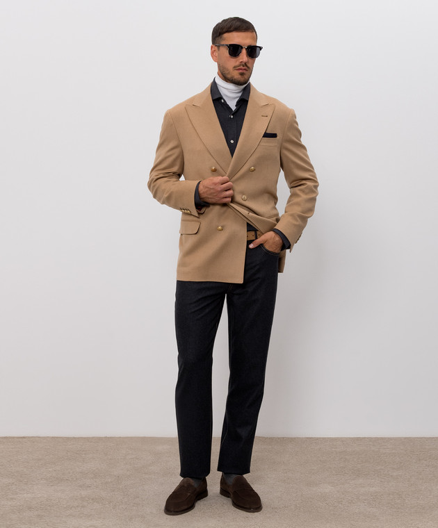 Brunello Cucinelli Сорочка сірого кольору ME8546666 зображення 2
