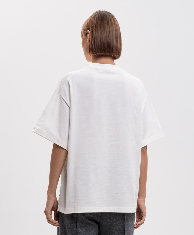 Jil Sander Белая футболка с принтом логотипа J02GC0173J20347 изображение 4