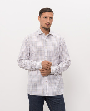 ISAIA Біла сорочка в клітинку IM10TCC9430