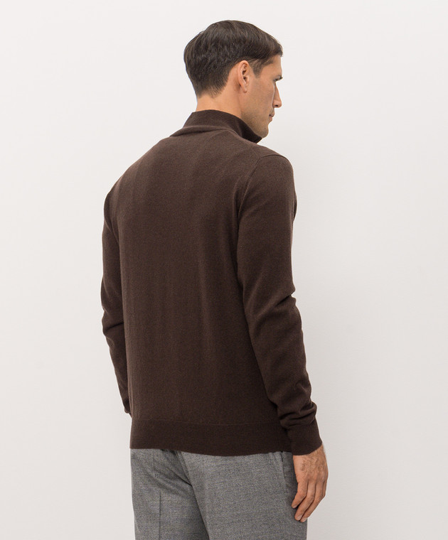 Cashmere&Whiskey Коричневий джемпер з кашеміру MU866A1312525R зображення 4