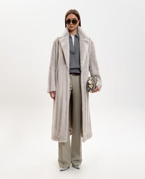 Rindi Бежевая шуба из меха норки 097VFL25