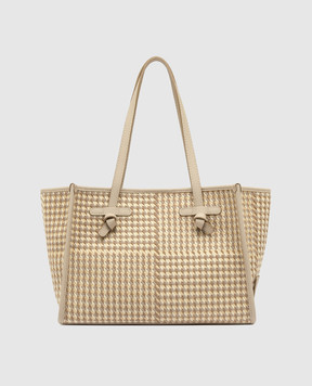 Gianni Chiarini Бежевая сумка-тоут Marcella в узор BS6849COMMMSQ