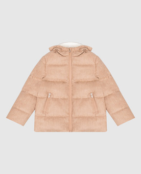 Brunello Cucinelli Детский серый пуховик из шерсти B038PJ335B