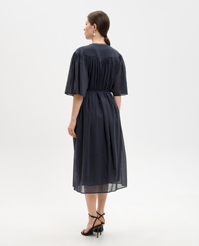 Peserico Синя сукня-сорочка міді S02399L10A00481