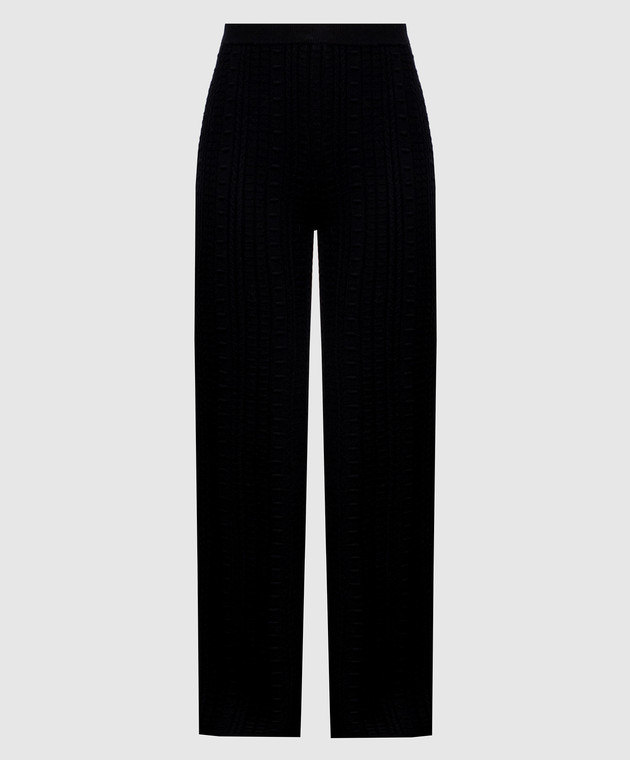 Twinset Черные брюки с фактурным узором 262TP3102