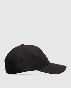 Moncler Черная кепка с нашивкой логотипа L20913B000250U082