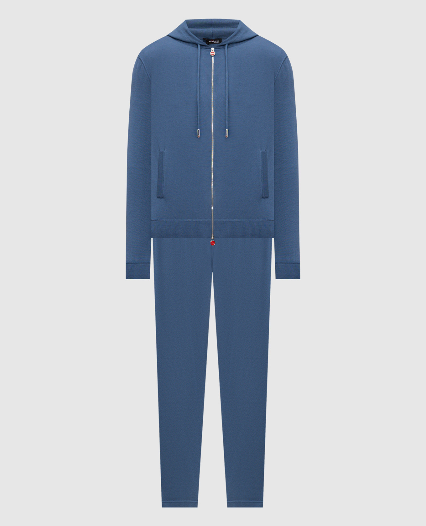 Синий спортивный костюм из хлопка