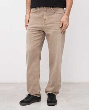 Iceberg Бежеві джинси з нашивкою логотипа 2SC10148