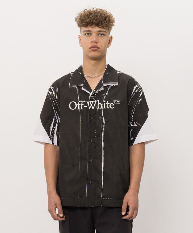 Off-White Сорочка з короткими рукавами Negative 44MGG01QF26F002 зображення 3