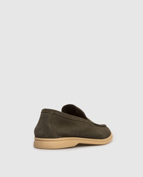 Lanciotti De Verzi Зелені замшеві лофери FELIXLIGHTCACHEMIRE