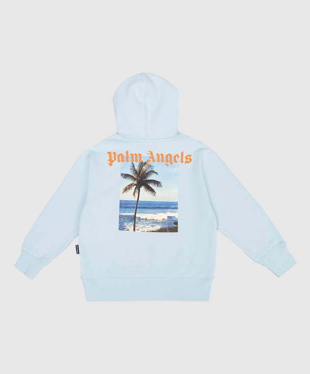 Palm Angels Детское голубое худи Since 2015 PBBB012S26FLE008 изображение 2
