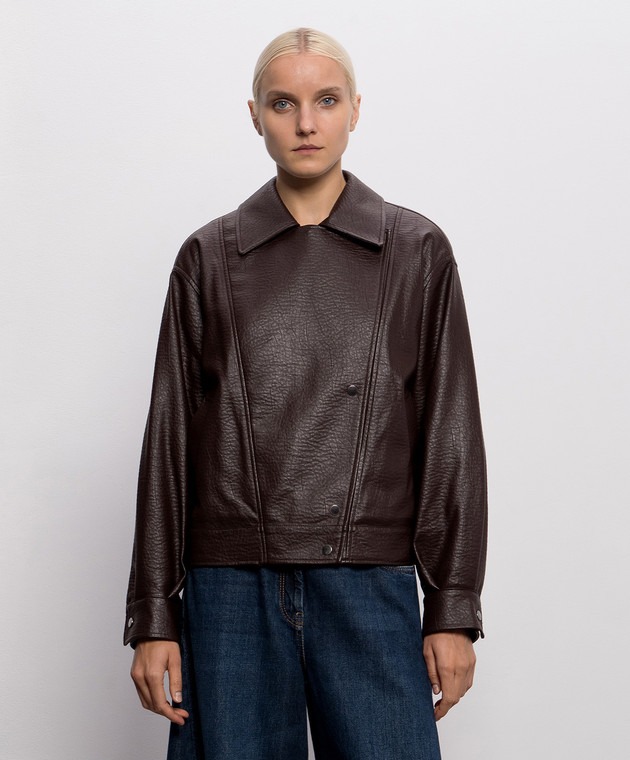 Twinset Коричнева куртка 262AP2290 зображення 3
