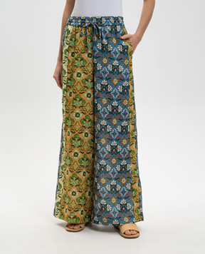 Alemais Палаццо Ali Spliced из льна в стиле пэчворк 6197P