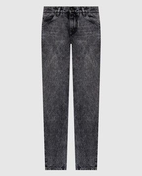 Dolce&Gabbana Серые джинсы с нашивкой логотипа GYJCCDG8ON5