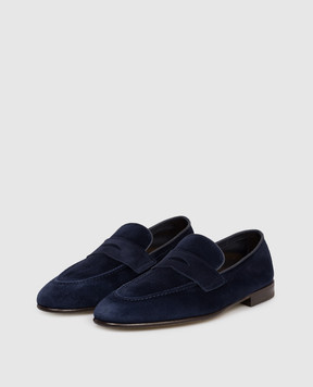 Brunello Cucinelli Сині замшеві лофери MZUCAHG730