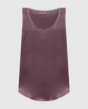 Brunello Cucinelli Фіолетовий топ із шовком M0C59E0600