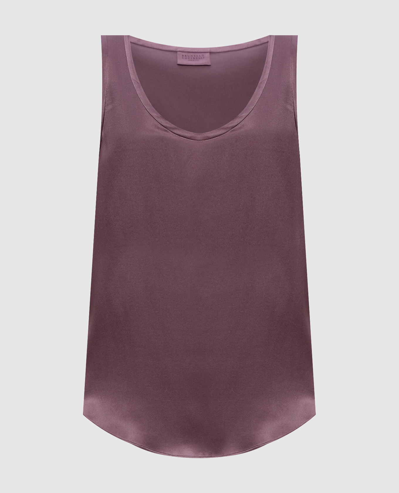 Фиолетовая майка с шелком