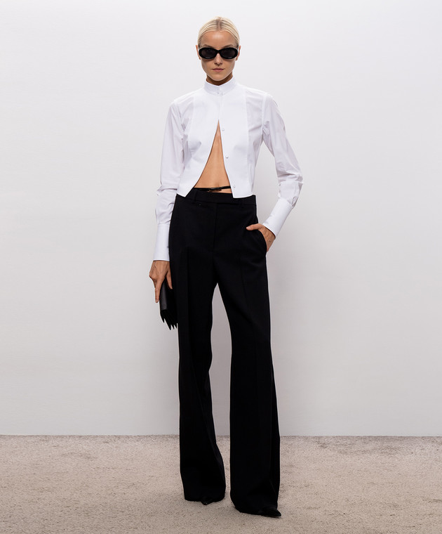 Tom Ford Черные брюки из шерсти с поясом PAW733FAX1861 изображение 2