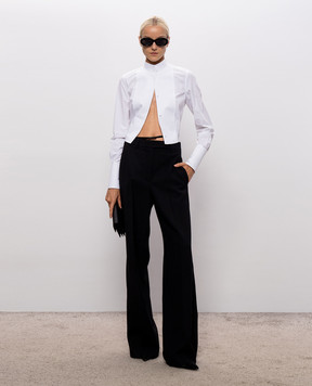 Tom Ford Черные брюки из шерсти с поясом PAW733FAX1861
