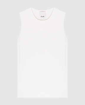 Allude Білий топ з вовни 26264028