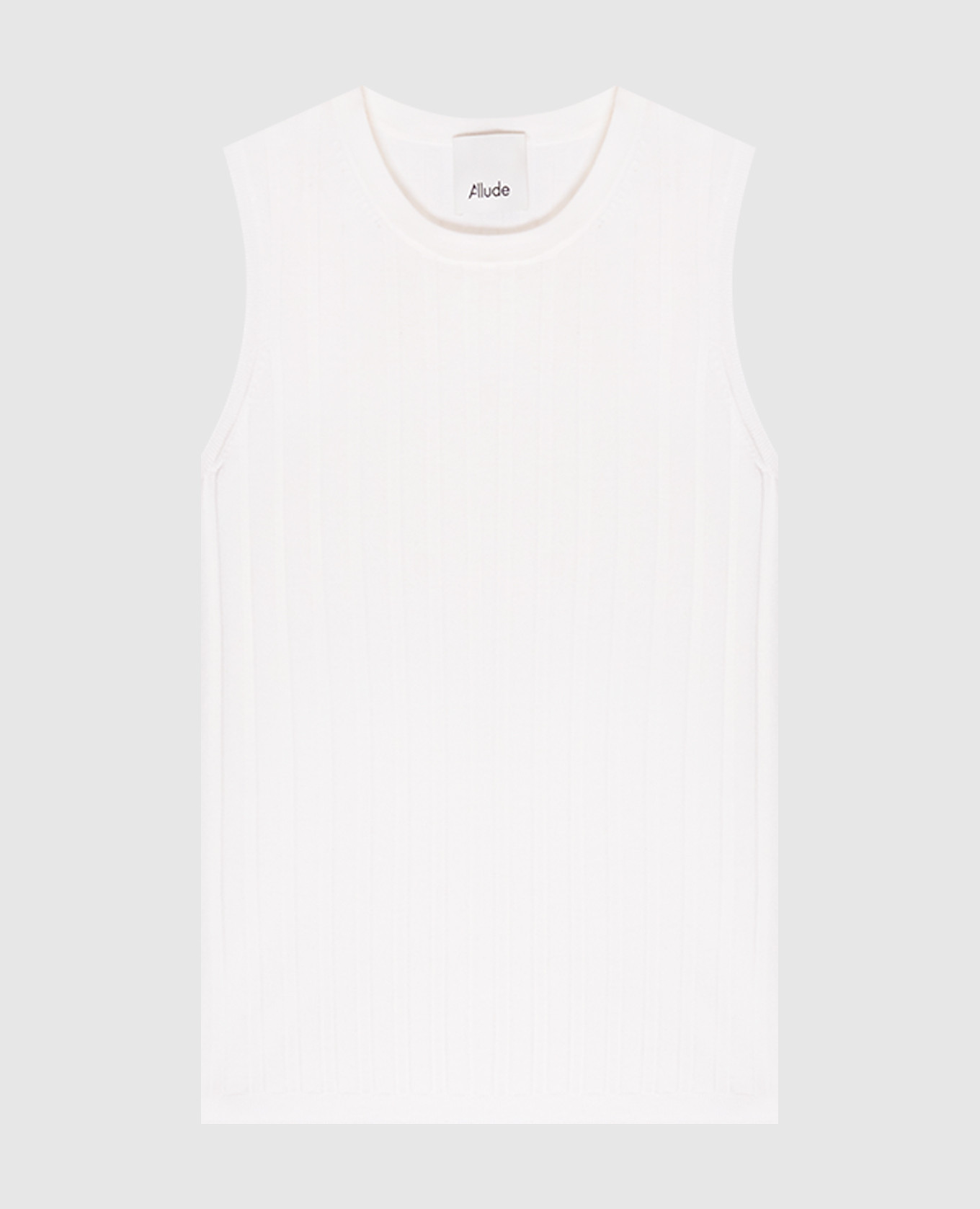 Белый топ из шерсти