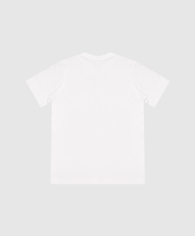 Stone Island Детская белая футболка с принтом логотип логотип L1S162100009S037968 изображение 2