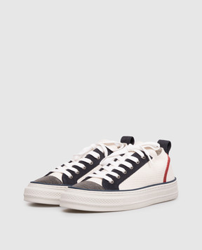 Brunello Cucinelli Білі кеди з ланцюжком моніль MZ35G3223